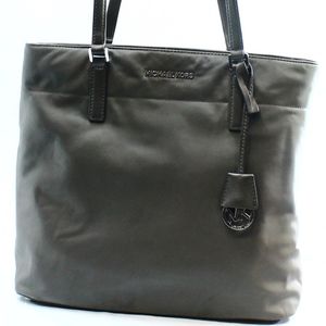 Michael Kors Graphite Silver Nylon Leather Bag